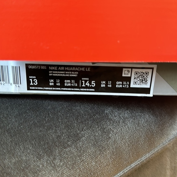 Men's size 13 Black Nike Air Huarache - Picture 5 of 5